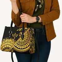 Kosrae Liberation Day Leather Bag Polynesian Floral Tattoo - Polynesian Pride