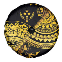 Kosrae Liberation Day Spare Tire Cover Polynesian Floral Tattoo - Polynesian Pride