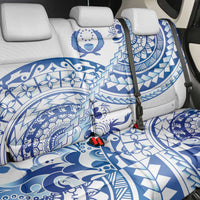 Pohnpei Liberation Day Back Car Seat Cover Polynesian Floral Tattoo - Polynesian Pride