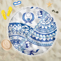 Pohnpei Liberation Day Beach Blanket Polynesian Floral Tattoo - Polynesian Pride