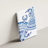 Pohnpei Liberation Day Canvas Wall Art Polynesian Floral Tattoo - Polynesian Pride