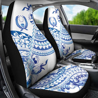 Pohnpei Liberation Day Car Seat Cover Polynesian Floral Tattoo - Polynesian Pride