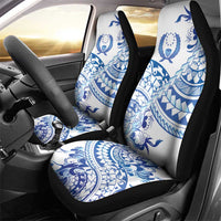 Pohnpei Liberation Day Car Seat Cover Polynesian Floral Tattoo - Polynesian Pride