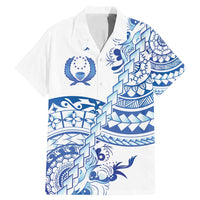 Pohnpei Liberation Day Family Matching Mermaid Dress and Hawaiian Shirt Polynesian Floral Tattoo - Polynesian Pride