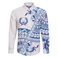 Pohnpei Liberation Day Family Matching Summer Maxi Dress and Hawaiian Shirt Polynesian Floral Tattoo - Polynesian Pride