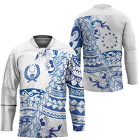 Pohnpei Liberation Day Hockey Jersey Polynesian Floral Tattoo LT05 - Polynesian Pride