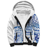 Pohnpei Liberation Day Sherpa Hoodie Polynesian Floral Tattoo - Polynesian Pride