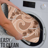 Hawaii Brown Hibiscus Pikake Lei Bathroom Set - Polynesian Pride