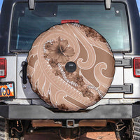 Hawaii Brown Hibiscus Pikake Lei Spare Tire Cover - Polynesian Pride