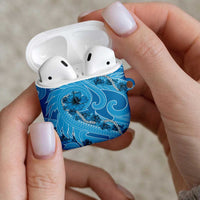 Hawaii Blue Hibiscus Pikake Lei AirPods Case LT05 - Polynesian Pride