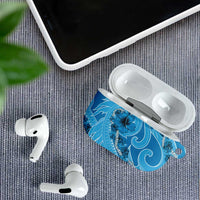 Hawaii Blue Hibiscus Pikake Lei AirPods Case LT05 - Polynesian Pride