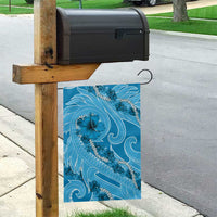 Hawaii Blue Hibiscus Pikake Lei Garden Flag - Polynesian Pride