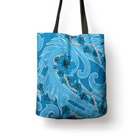 Hawaii Blue Hibiscus Pikake Lei Tote Bag LT05 - Polynesian Pride