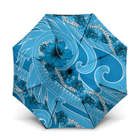 Hawaii Blue Hibiscus Pikake Lei Umbrella - Polynesian Pride