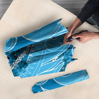 Hawaii Blue Hibiscus Pikake Lei Umbrella - Polynesian Pride