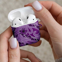 Hawaii Violet Hibiscus Pikake Lei AirPods Case - Polynesian Pride