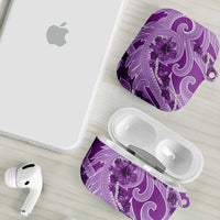 Hawaii Violet Hibiscus Pikake Lei AirPods Case LT05 - Polynesian Pride