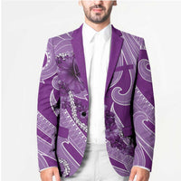 Hawaii Violet Hibiscus Pikake Lei Blazer - Polynesian Pride