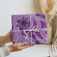 Hawaii Violet Hibiscus Pikake Lei Wrapping Paper - Polynesian Pride