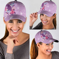 Hawaii Tropical Flowers Classic Cap Polynesian Tattoo Lavender LT05 - Polynesian Pride