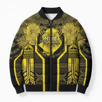 Niue The Rock Bomber Puffer Jacket The Island Of The Uga LT05 Unisex Black - Polynesian Pride