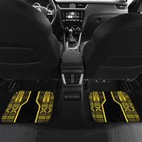 Niue The Rock Car Mats The Island Of The Uga LT05 Set 2pcs - Back Black - Polynesian Pride