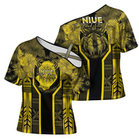 Niue The Rock Cross Shoulder Shirt The Island Of The Uga LT05 - Polynesian Pride