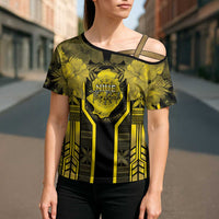 Niue The Rock Cross Shoulder Shirt The Island Of The Uga LT05 - Polynesian Pride
