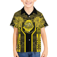 Niue The Rock Family Matching Puletasi and Hawaiian Shirt The Island Of The Uga - Polynesian Pride