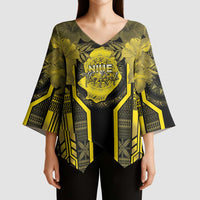 Niue The Rock Kimono Sleeve Blouse The Island Of The Uga LT05 - Polynesian Pride