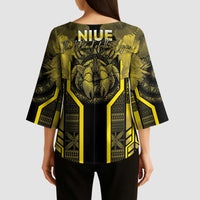 Niue The Rock Kimono Sleeve Blouse The Island Of The Uga LT05 - Polynesian Pride