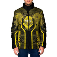 Niue The Rock Padded Jacket The Island Of The Uga LT05 Men Black - Polynesian Pride