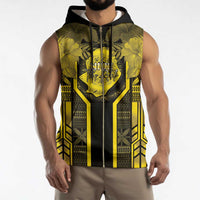 Niue The Rock Sleeveless Zip Hoodie The Island Of The Uga - Polynesian Pride
