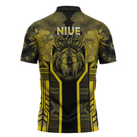 Niue The Rock Zipper Polo Shirt The Island Of The Uga LT05 - Polynesian Pride