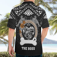 Personalized Pitbull Dog Hawaiian Shirt With Polynesian Heart Name Tags LT05 - Polynesian Pride
