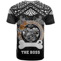 Personalized Pitbull Dog T Shirt With Polynesian Heart Name Tags LT05 - Polynesian Pride