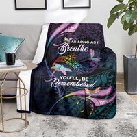 Polynesia Memorial Blanket Always Remembered Dragonfly Polynesian Style LT05 - Polynesian Pride