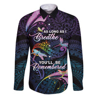 Personalised Polynesia Memorial Family Matching Puletasi and Hawaiian Shirt Always Remembered Dragonfly Polynesian Style