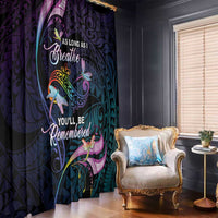Polynesia Memorial Window Curtain Always Remembered Dragonfly Polynesian Style LT05 - Polynesian Pride