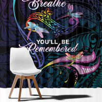Polynesia Memorial Window Curtain Always Remembered Dragonfly Polynesian Style LT05 - Polynesian Pride