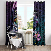 Polynesia Memorial Window Curtain Always Remembered Dragonfly Polynesian Style LT05 - Polynesian Pride