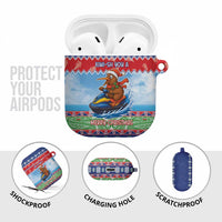 New Zealand Christmas AirPods Case Funny Jet Ride Kiwi Xmas LT05 - Polynesian Pride