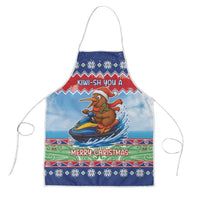 New Zealand Christmas Apron Funny Jet Ride Kiwi Xmas - Polynesian Pride