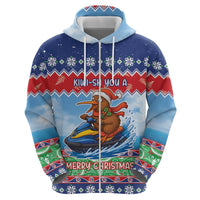 New Zealand Christmas Hoodie Funny Jet Ride Kiwi Xmas - Polynesian Pride