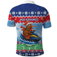 New Zealand Christmas Polo Shirt Funny Jet Ride Kiwi Xmas - Polynesian Pride