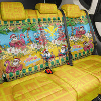 Hawaii Christmas Back Car Seat Cover Mele Kalikimaka Tropical Vibes - Polynesian Pride