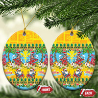 Hawaii Christmas Ceramic Ornament Mele Kalikimaka Tropical Vibes - Polynesian Pride