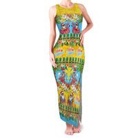 Hawaii Christmas Family Matching Tank Maxi Dress and Hawaiian Shirt Mele Kalikimaka Tropical Vibes - Polynesian Pride