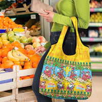 Hawaii Christmas Grocery Bag Mele Kalikimaka Tropical Vibes - Polynesian Pride