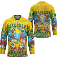Hawaii Christmas Hockey Jersey Mele Kalikimaka Tropical Vibes - Polynesian Pride